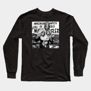 Marvin Hagler Fight Long Sleeve T-Shirt